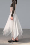 Marc Le Bihan 2590 Collection of Triple Tulle Silk Skirts Handmade in France MLB-2590-BAI White